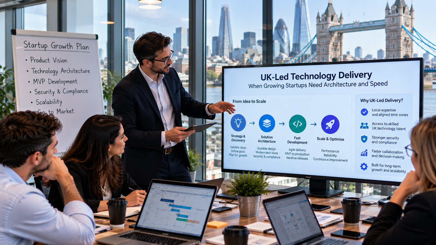 UK-Led Technology Delivery: When Growing Startups Need Architecture and Speed